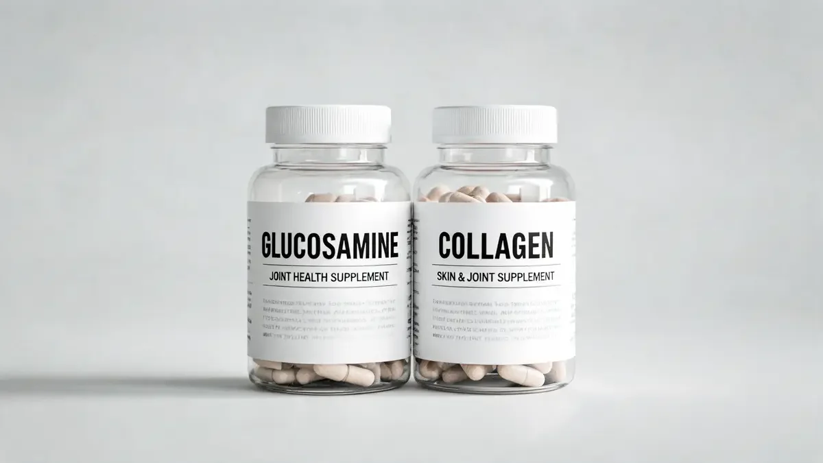 Glucosamine capsules and collagen powder comparison