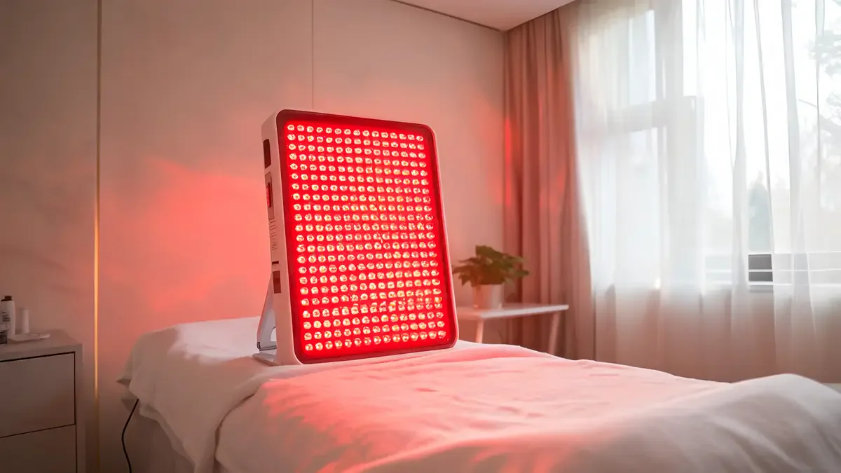 Red light therapy device for arthritic knee pain